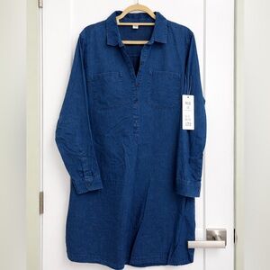 🖤Old Navy Denim Shirt Dress NWT | Long Sleeve Button Front | Size XL🖤